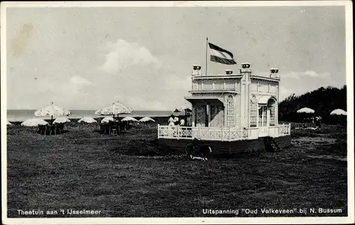 Ak Naarden Nordholland Niederlande, Theetuin a/h IJsselmeer Uitspanning Oud-Valkeveen