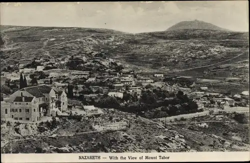 Ak Nazaret Nazareth Israel, With the View of Mount Tabor, Panorama