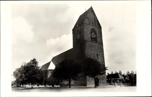 Ak Loppersum Groningen, Ned. Herv. Kerk