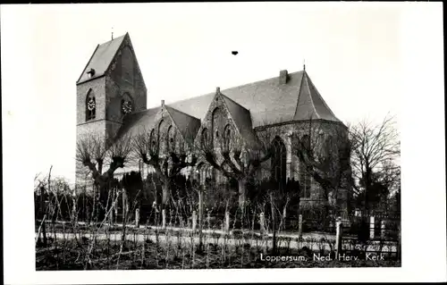 Ak Loppersum Groningen, Ned. Herv. Kerk