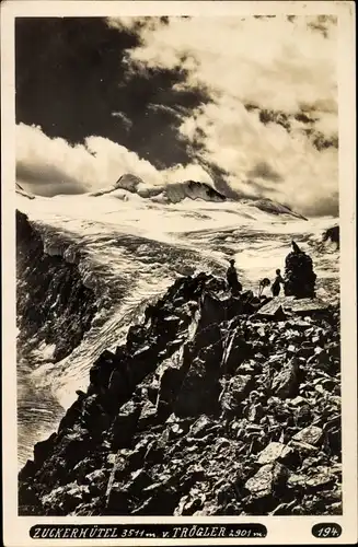 Ak Stubaital in Tirol, Zuckerhütel vom Trögler