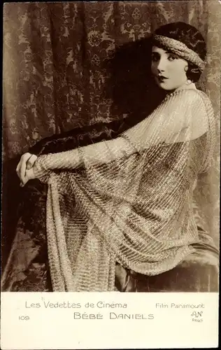 Ak Schauspielerin Bebe Daniels, Portrait, Les Vedettes de Cinema, Film Paramount, 109
