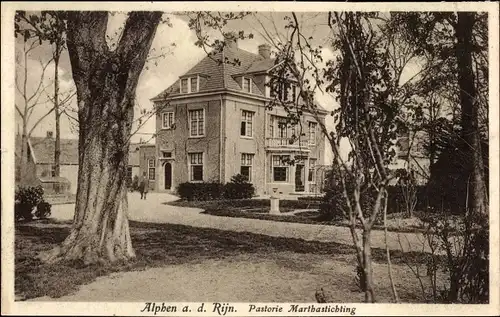 Ak Alphen aan den Rijn Südholland, Martha-Stichting, Pastorie