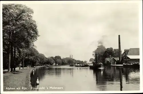 Ak Alphen aan den Rijn Südholland, Rijngezicht 's Molenaars