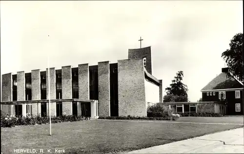 Ak Herveld Gelderland, R. K. Kerk