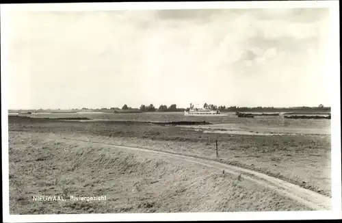 Ak Nieuwaal Gelderland, Riviergezicht