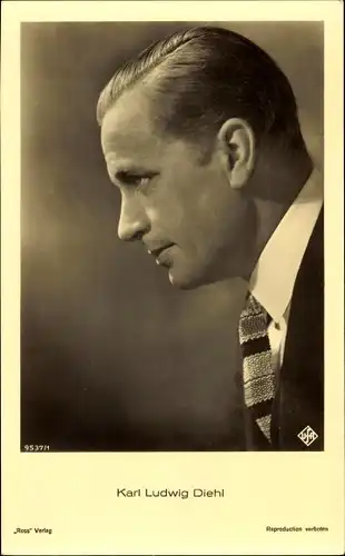 Ak Schauspieler Karl Ludwig Diehl, Ross 9537 / 1