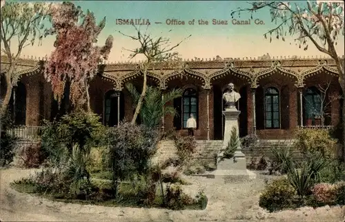 Ak Ismailia Ägypten, Office of the Suez Canal Co.