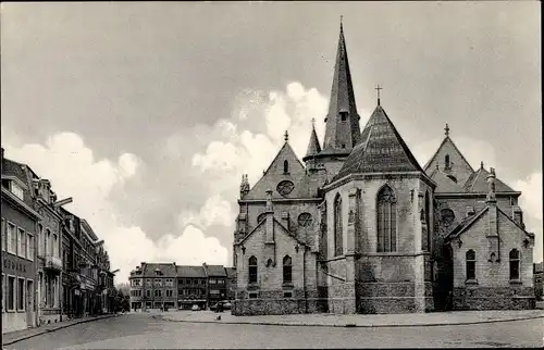 Ak Bilzen Flandern Limburg, Kerk en Kerkstraat