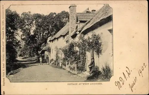 Ak Luccombe Isle of Wight England, Cottege