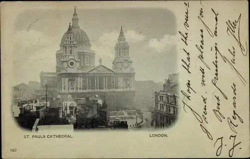 Ak London City England, St. Pauls Cathedral