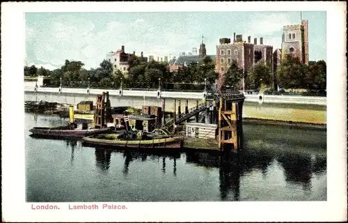 Ak London City England, Lambeth Palace