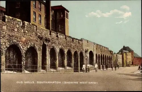Ak Southampton Hampshire England, Old Walls