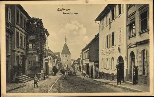 Ak Endingen am Kaiserstuhl, Hauptstraße, Hotel Hirschen Post