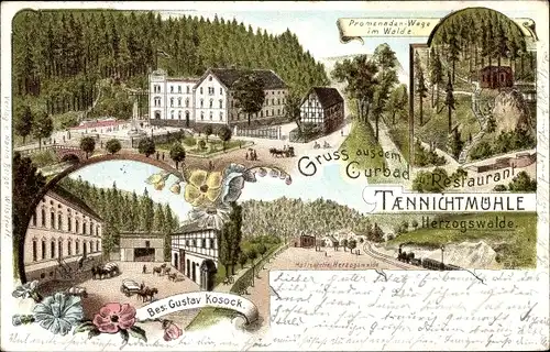 Litho Herzogswalde Mohorn Wilsdruff, Restaurant Tännichtmühle