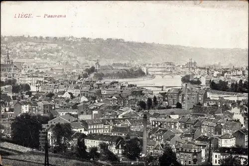 Ak Liège Lüttich Wallonien, Panorama
