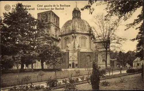 Ak Montaigu Scherpenheuvel Flämisch Brabant, Cote gauche de la Basilique