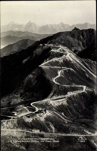 Ak Großglockner in Kärnten, Hochalpenstraße, Edelweißspitze