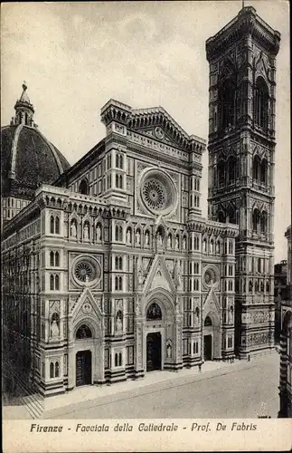 Ak Firenze Florenz Toscana, Facciata della Cattedrale