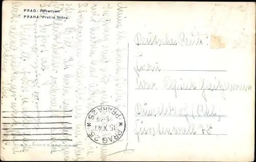 Ak Praha Prag Tschechien, Pulverturm