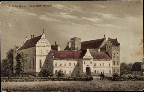 Ak Nyborg Dänemark, Holckenhavn Castle