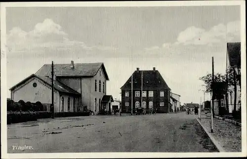 Ak Tinglev Tingleff Dänemark, Straßenpartie