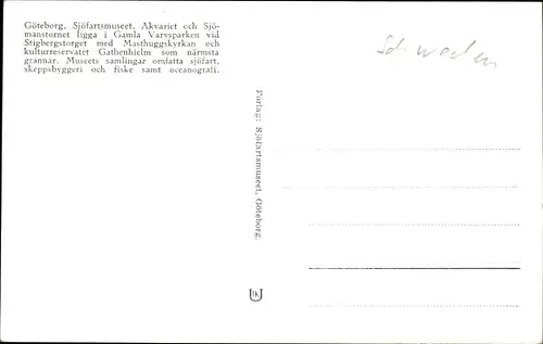 Ak Göteborg Schweden, Sjöfartsmuseet