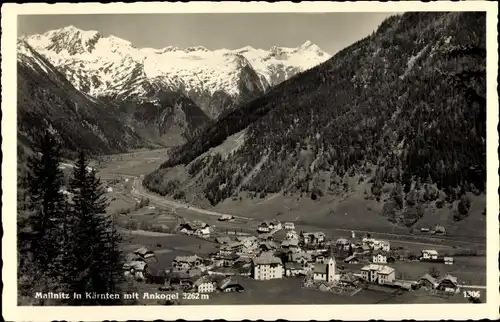 Ak Mallnitz in Kärnten, Panorama mit Ankogel