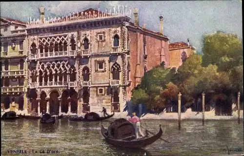 Künstler Ak Venezia Venedig Veneto, La Ca D'oro