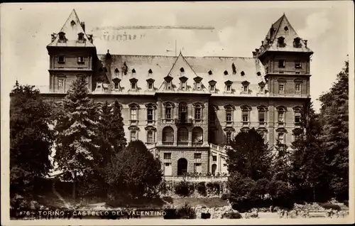 Ak Torino Turin Piemonte, Castello del Valentino