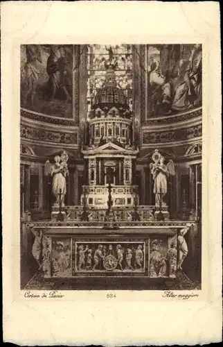 Ak Certosa di Pavia Lombardia, Kloster, Altar