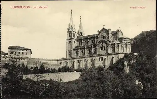 Ak Covadonga Asturien, La Catedral