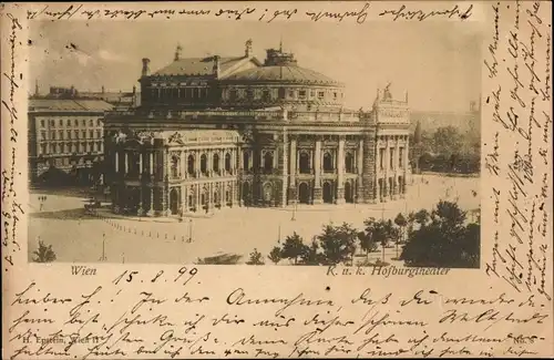 Ak Wien 1 Innere Stadt, Hofburgtheater