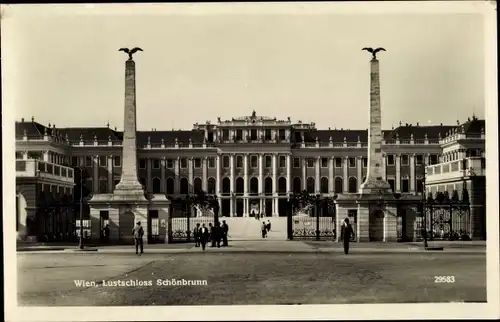 Ak Wien 13 Hietzing Österreich, Schloss Schönbrunn, Frontalansicht