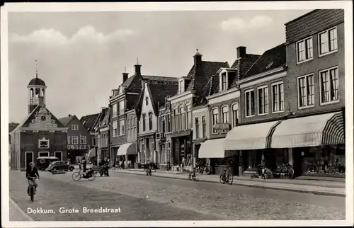 Ak Dokkum Dongeradeel Friesland Niederlande, Grote Breedstraat