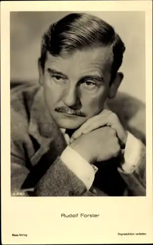 Ak Schauspieler Rudolf Forster, Portrait