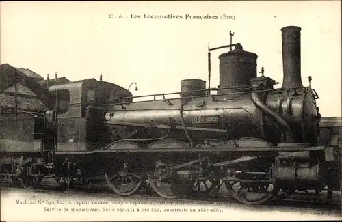 Ak Locomotives Francaises, Etat, Machine No 030 802