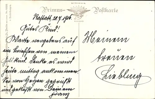 Künstler Ak Partie in einem Garten