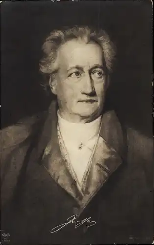 Künstler Ak Rumpf, Fritz, Schriftsteller Johann Wolfgang von Goethe, Portrait