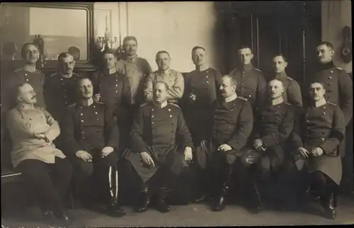 Foto Ak Wrocław Breslau Schlesien, Deutsche Soldaten in Uniformen, Gruppenaufnahme 1912