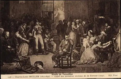 Künstler Ak Muller, Charles Louis, Appel des dernieres victimes de la Terreur 1794