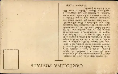 Ak Woodrow Wilson, 28. Präsident der Vereinigten Staaten, Portrait