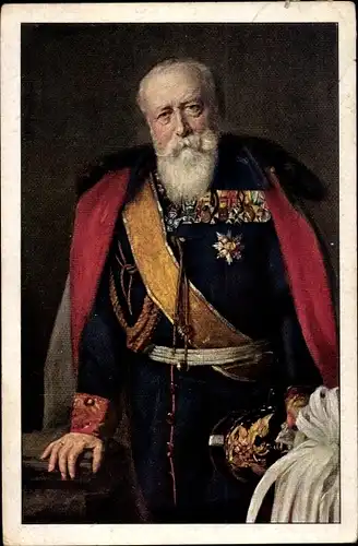 Künstler Ak Propheter, Otto, Großherzog Friedrich von Baden, Portrait, Uniform, Orden