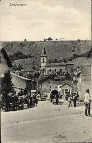 Ak Rembercourt Sommaisne Meuse, Église, Kirche, Straßenpartie