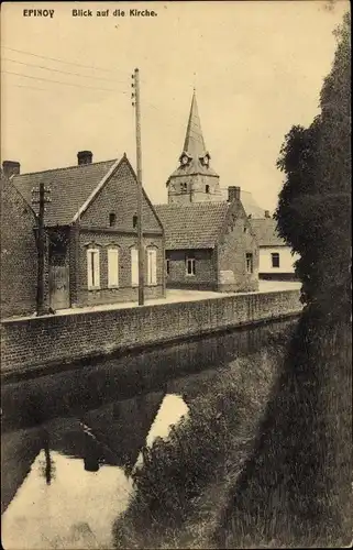 Ak Épinoy Pas de Calais, Blick auf die Kirche