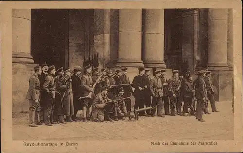 Ak Berlin Mitte, Revolutionstage, Nach der Einnahme des Marstalles