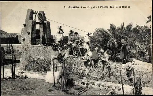 Ak Ghardaia Algerien, Un puits a l'Ecole des Peres Blancs