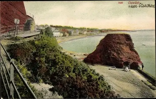 Ak Dawlish Devon England, Ortsansicht