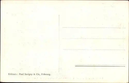 Ak Fribourg Freiburg Stadt Schweiz, Pont du Gotteron apres la catastrophe 1919, Eingestürzte Brücke