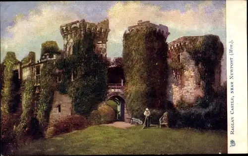 Ak Newport Monmouthshire Wales, Raglan Castle